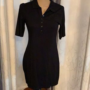 EXPRESS Black Buttoned Dress